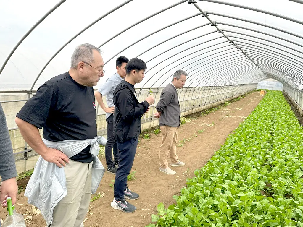 生産現場を訪問する様子